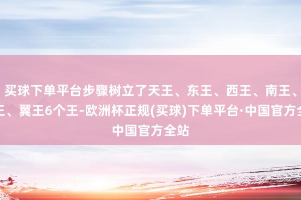 买球下单平台步骤树立了天王、东王、西王、南王、北王、翼王6个王-欧洲杯正规(买球)下单平台·中国官方全站