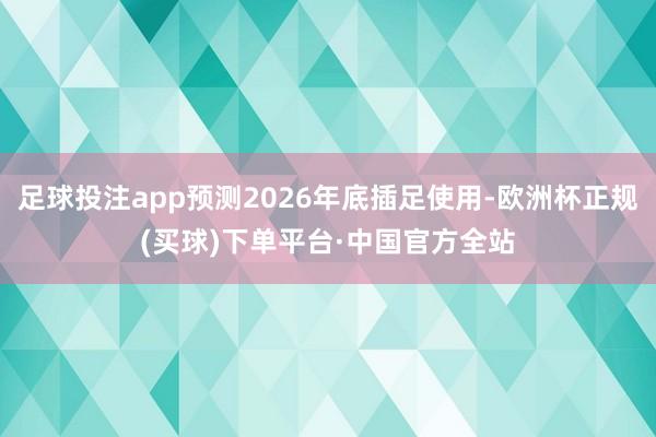足球投注app预测2026年底插足使用-欧洲杯正规(买球)下单平台·中国官方全站