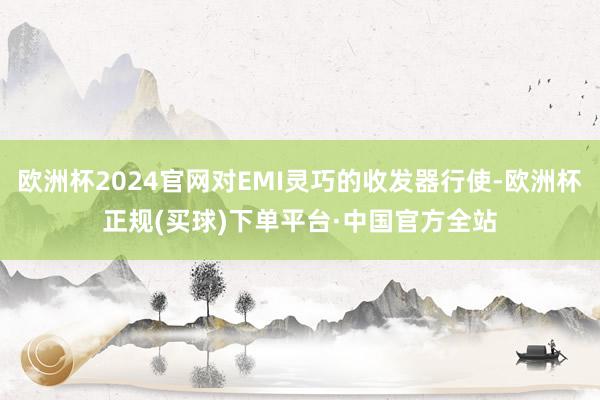 欧洲杯2024官网对EMI灵巧的收发器行使-欧洲杯正规(买球)下单平台·中国官方全站