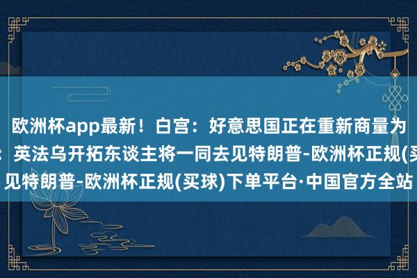 欧洲杯app最新！白宫：好意思国正在重新商量为乌克兰提供资金，外媒：英法乌开拓东谈主将一同去见特朗普-欧洲杯正规(买球)下单平台·中国官方全站