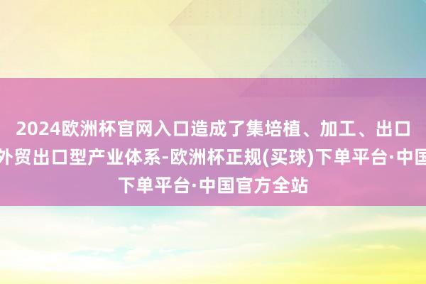 2024欧洲杯官网入口造成了集培植、加工、出口为一体的外贸出口型产业体系-欧洲杯正规(买球)下单平台·中国官方全站